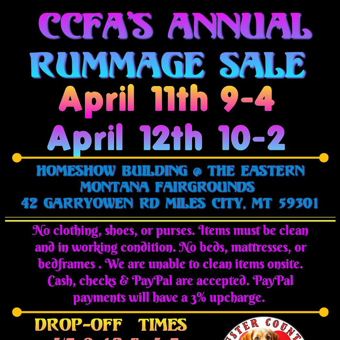 Custer County Fund For Animals Rummage Sale