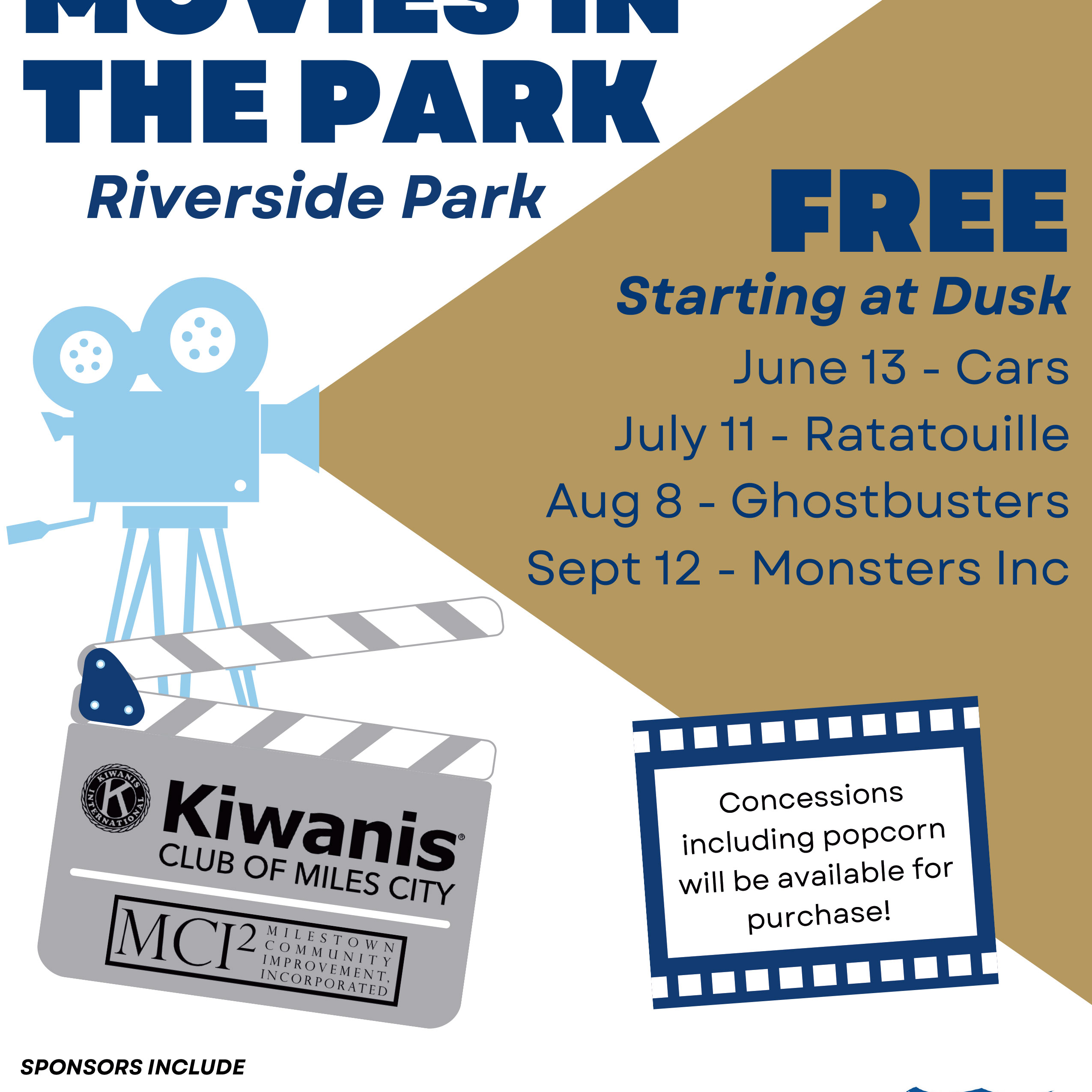 Kiwanis Movies in the Park (Monsters Inc.)