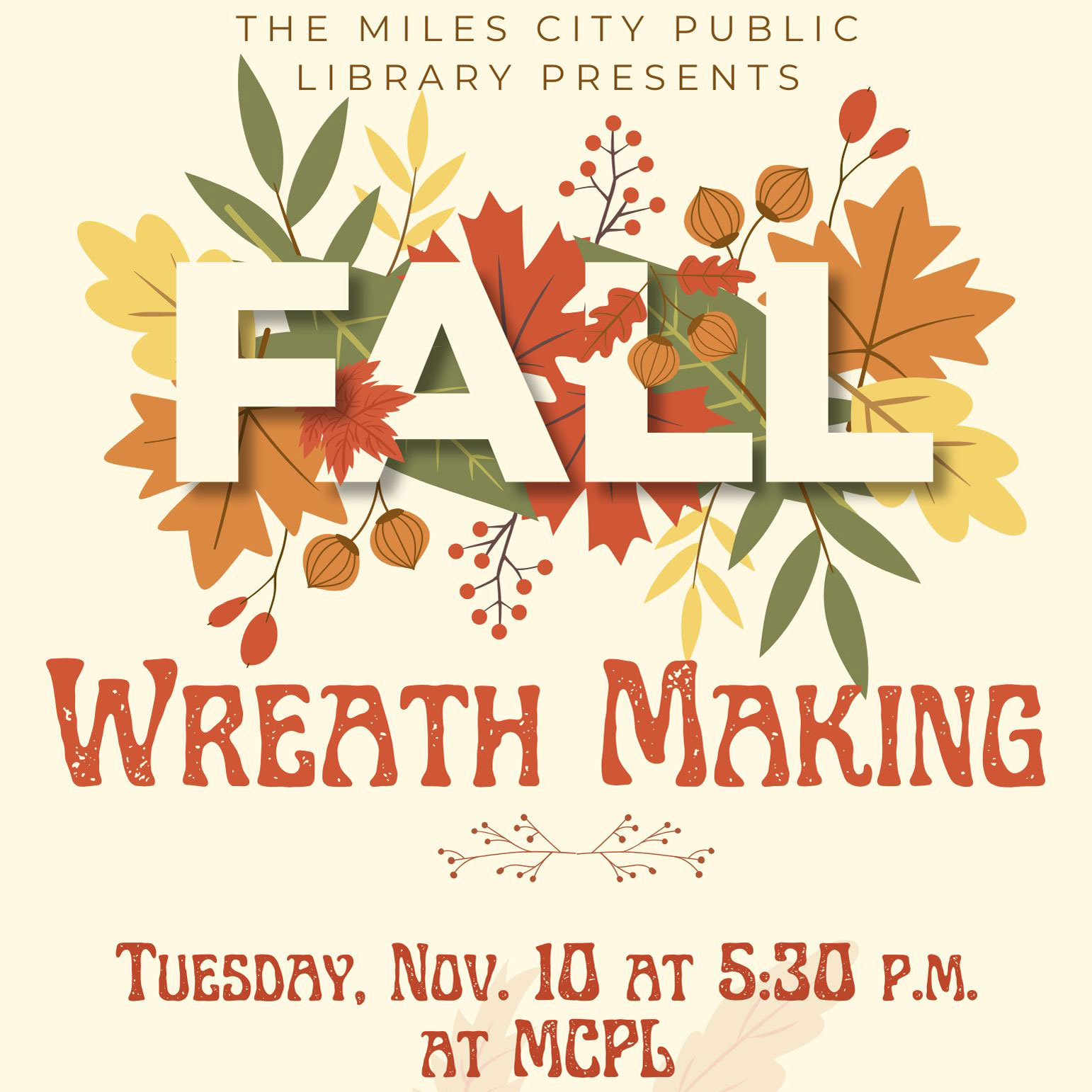 Fall Wreath Making