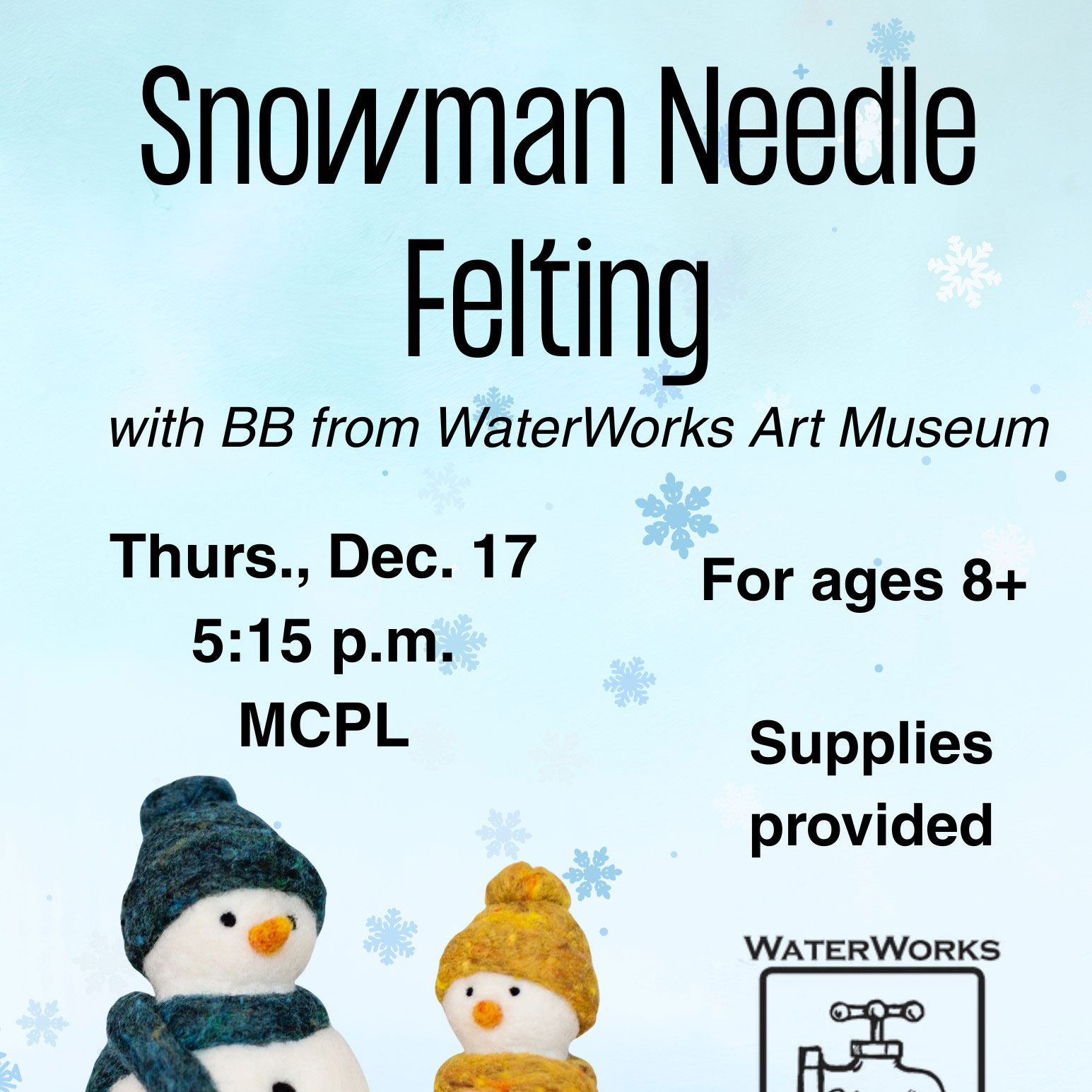 Snowman Needle Felting 